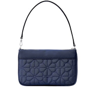 Back View of Kate Spade Spade Flower Quilted Fabric Convertible Wristlet Bag - Parisian Blue KK255