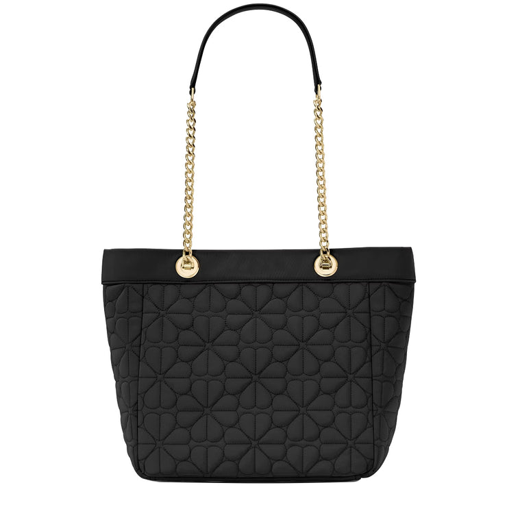 Buy Kate Spade Flower Quilted Fabric Medium Tote Bag in Black KK156 Online in Singapore | PinkOrchard.com