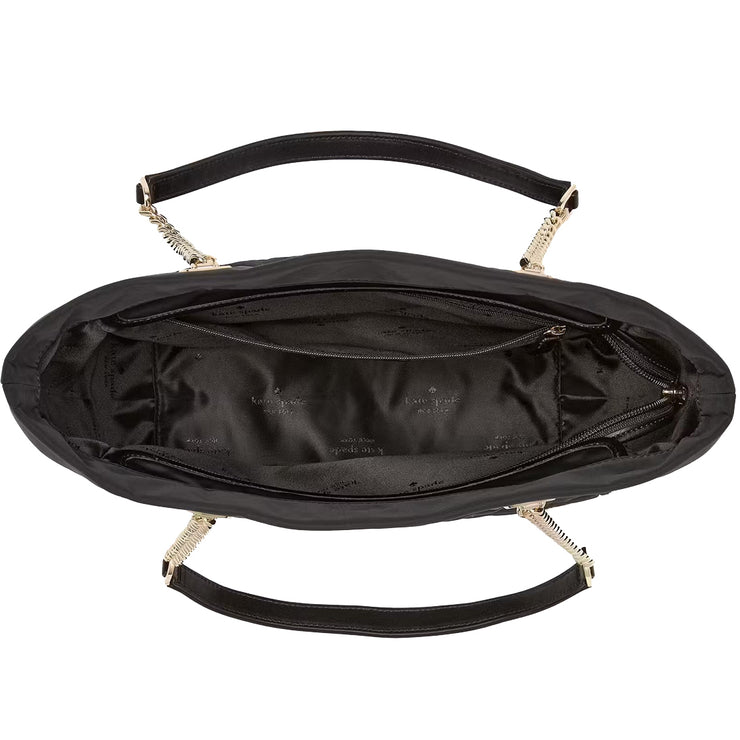Buy Kate Spade Flower Quilted Fabric Medium Tote Bag in Black KK156 Online in Singapore | PinkOrchard.com