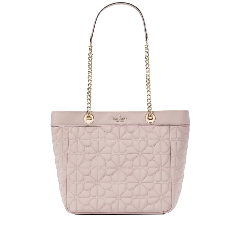 Buy Kate Spade Flower Quilted Fabric Medium Tote Bag in Cozy Grey KK156 Online in Singapore | PinkOrchard.com