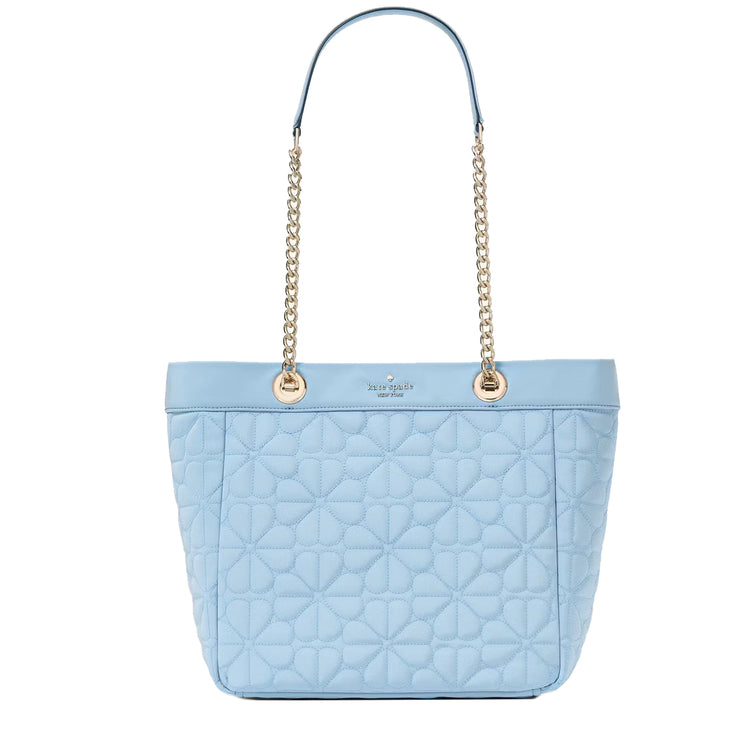 Buy Kate Spade Flower Quilted Fabric Medium Tote Bag in Montauk Blue KK156 Online in Singapore | PinkOrchard.com