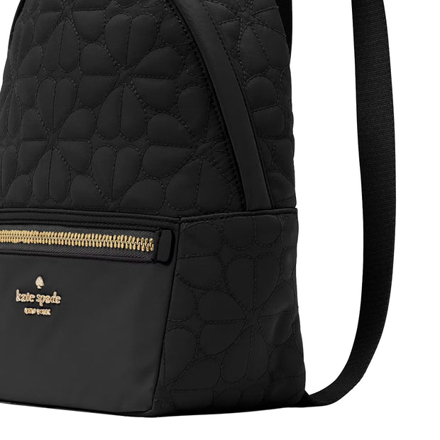 Buy Kate Spade Spade Flower Quilted Fabric Small Backpack Bag in Black KK158 Online in Singapore | PinkOrchard.com