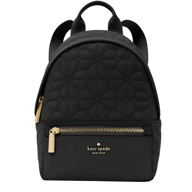 Buy Kate Spade Spade Flower Quilted Fabric Small Backpack Bag in Black KK158 Online in Singapore | PinkOrchard.com