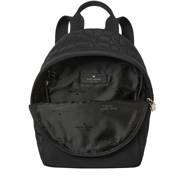 Buy Kate Spade Spade Flower Quilted Fabric Small Backpack Bag in Black KK158 Online in Singapore | PinkOrchard.com