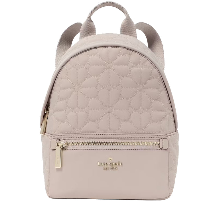 Buy Kate Spade Spade Flower Quilted Fabric Small Backpack Bag in Cozy Grey KK158 Online in