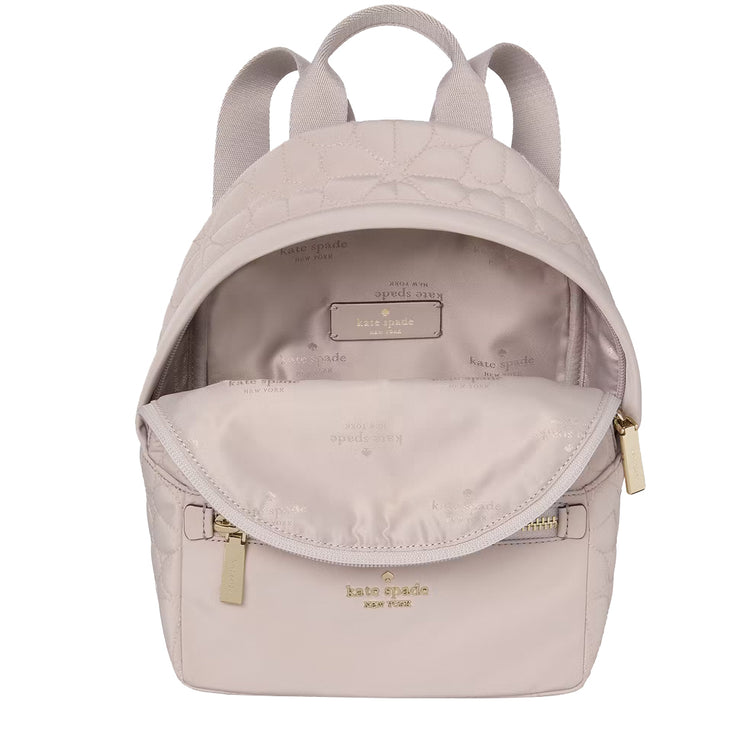 Buy Kate Spade Spade Flower Quilted Fabric Small Backpack Bag in Cozy Grey KK158 Online in