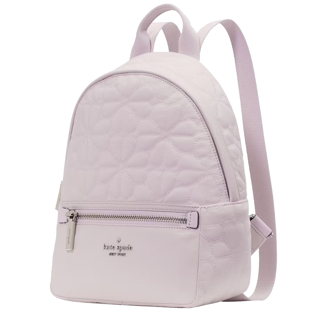 Buy Kate Spade Spade Flower Quilted Fabric Small Backpack Bag in Pale Amethyst KK158 Online in Singapore