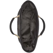 Interior View of Kate Spade Spade Flower Quilted Fabric XL Tote Bag - Black KK074