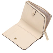 Interior View of Kate Spade Spade Flower Small L-Zip Wallet - Dark Beige Multi KK894