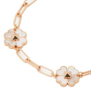 Buy Kate Spade Spade & Studs Chain Link Bracelet in Cream Multi/ Rose Gold ke978 Online in Singapore | PinkOrchard.com