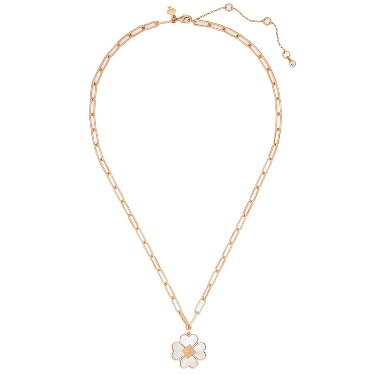 Buy Kate Spade Spades & Studs Chain Link Statement Pendant Necklace in Cream Multi/ Rose Gold ke980 Online in Singapore | PinkOrchard.com