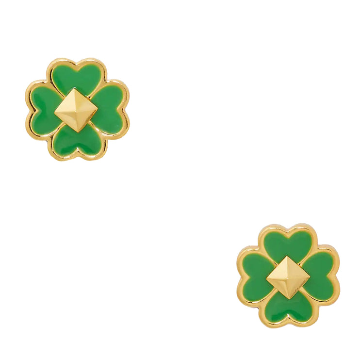 Kate Spade Spades & Studs Enamel Studs Earrings in Green Bean o0r00218