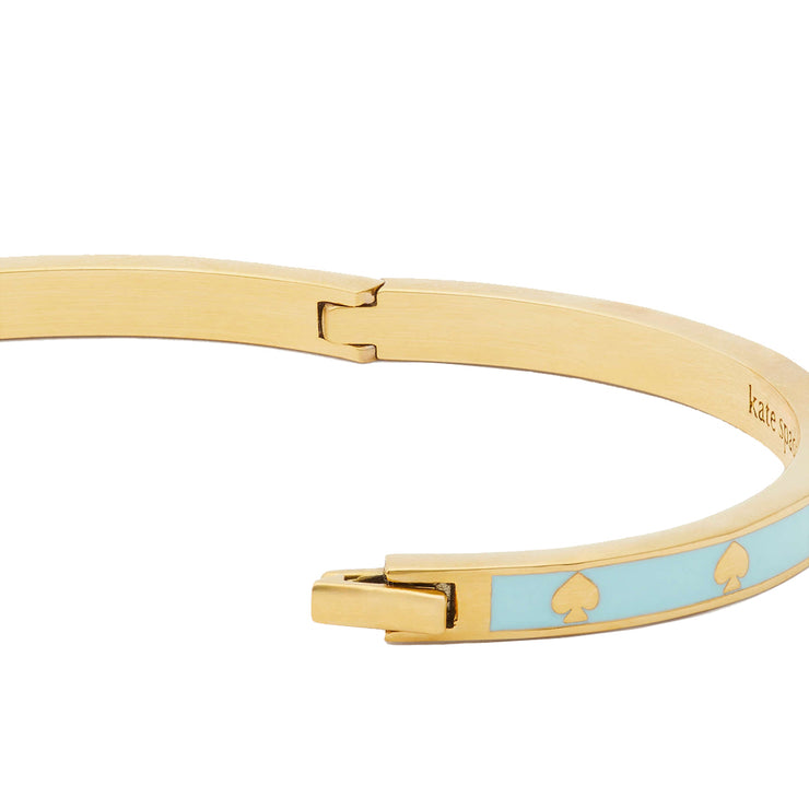 Buy Kate Spade Spot The Spade Enamel Hinged Bangle Bracelet in Perfect Pool O0RU2565 Online in Singapore | PinkOrchard.com