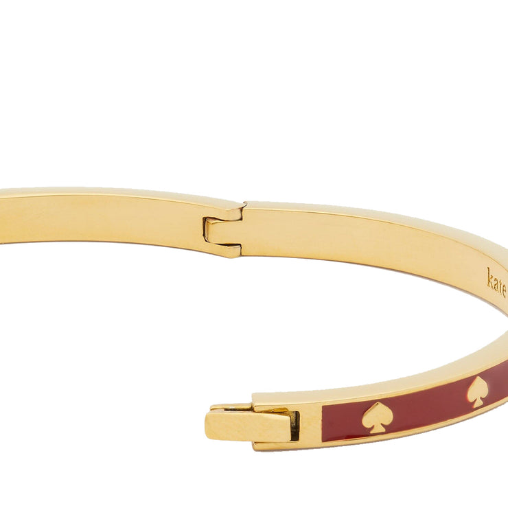 Buy Kate Spade Spot the Spade Enamel Hinged Bangle Bracelet in Candied Cherry kc780 Online in Singapore | PinkOrchard.com