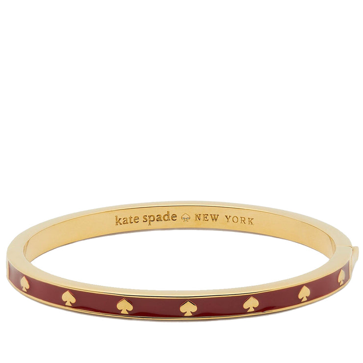 Buy Kate Spade Spot the Spade Enamel Hinged Bangle Bracelet in Candied Cherry kc780 Online in Singapore | PinkOrchard.com