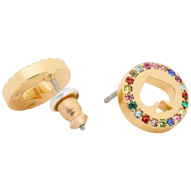 Buy Kate Spade Spot The Spade Pave Halo Spade Studs Earrings in Multi KJ708 Online in Singapore | PinkOrchard.com