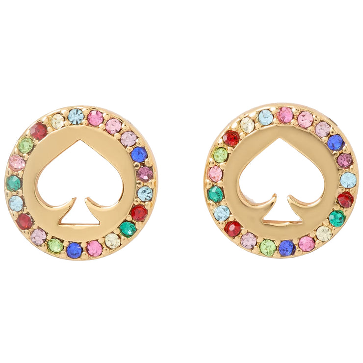 Buy Kate Spade Spot The Spade Pave Halo Spade Studs Earrings in Multi KJ708 Online in Singapore | PinkOrchard.com