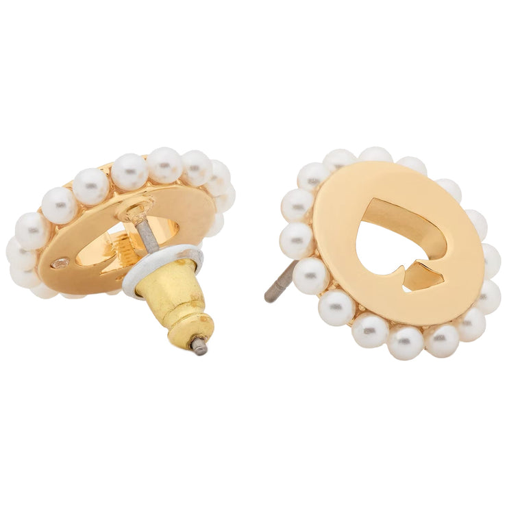 Buy Kate Spade Spot The Spade Pave Halo Spade Studs Earrings in Multi KJ708 Online in Singapore | PinkOrchard.com