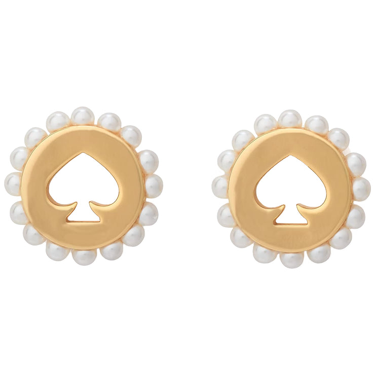 Buy Kate Spade Spot The Spade Pave Halo Spade Studs Earrings in Multi KJ708 Online in Singapore | PinkOrchard.com