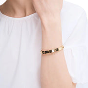 Kate Spade Spot the Spade Studded Hinged Bangle Bracelet in Gold o0ru2752