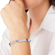 Buy Kate Spade Spot The Spade Studded Bangle Bracelet in Silver ke759 Online in Singapore | PinkOrchard.com