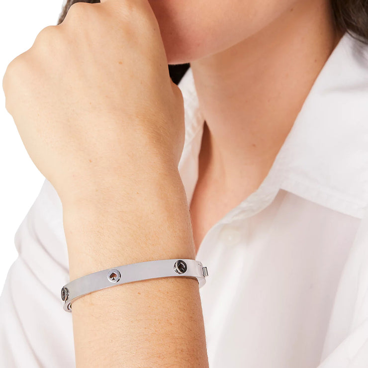 Buy Kate Spade Spot The Spade Studded Bangle Bracelet in Silver ke759 Online in Singapore | PinkOrchard.com