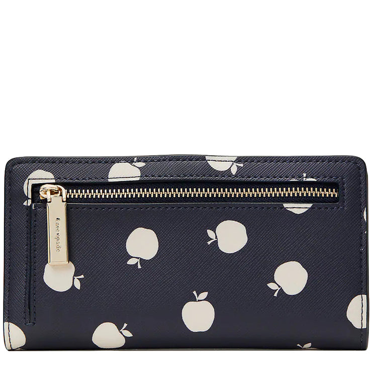 Buy Kate Spade Staci Large Slim Bifold Wallet in Blazer Blue Multi k8306 Online 