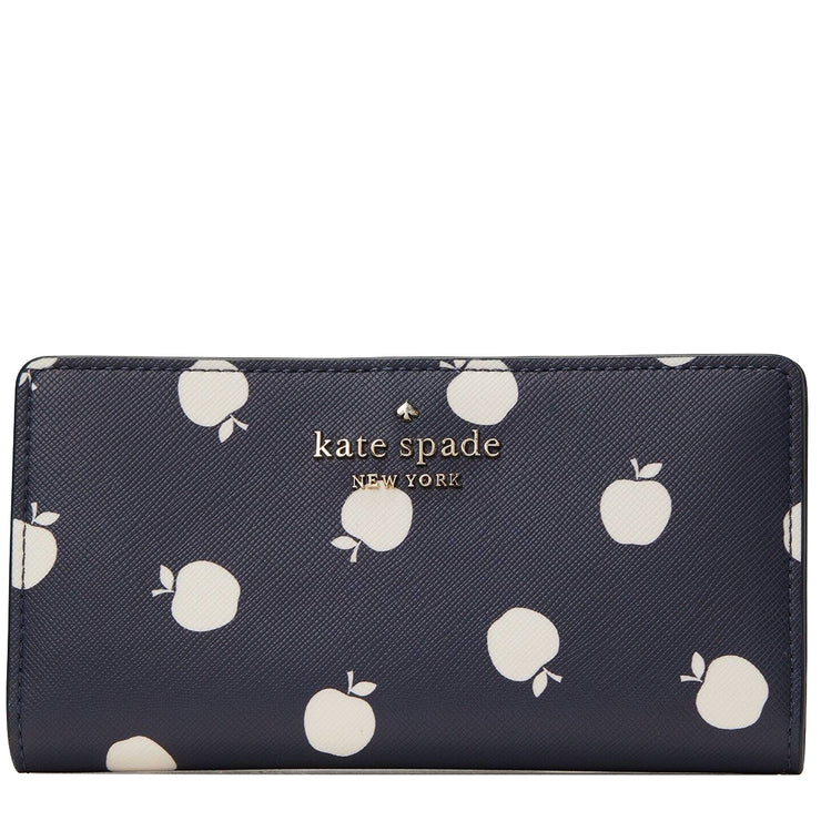 Buy Kate Spade Staci Large Slim Bifold Wallet in Blazer Blue Multi k8306 Online 