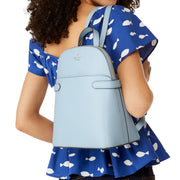 Model Carrying Kate Spade Staci Medium Dome Backpack Bag - Ocean Fog KG021