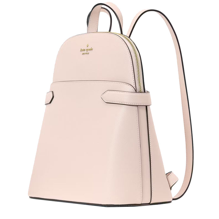 Side View of Kate Spade Staci Medium Dome Backpack Bag - Powdered Sugar KG021