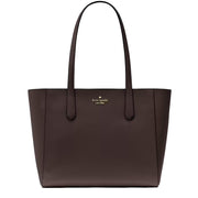 Front View of Kate Spade Staci Medium Tote Bag - Hot Fudge KG473