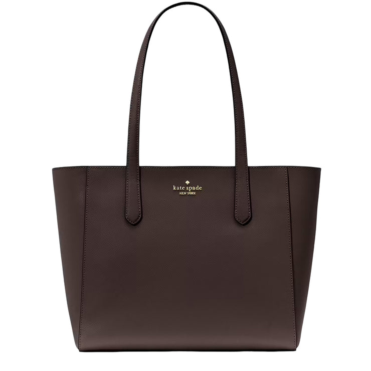 Front View of Kate Spade Staci Medium Tote Bag - Hot Fudge KG473