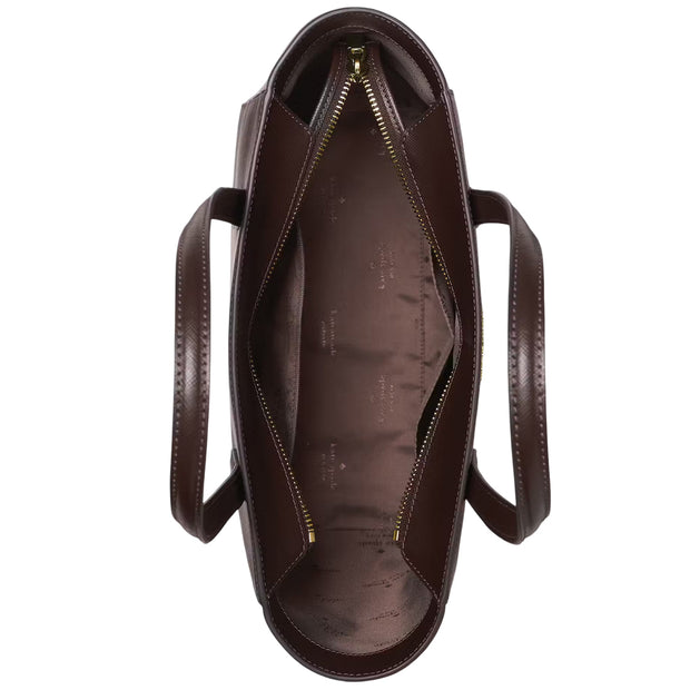 Interior View of Kate Spade Staci Medium Tote Bag - Hot Fudge KG473