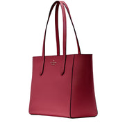 Side View of Kate Spade Staci Medium Tote Bag - Red Jam KG473