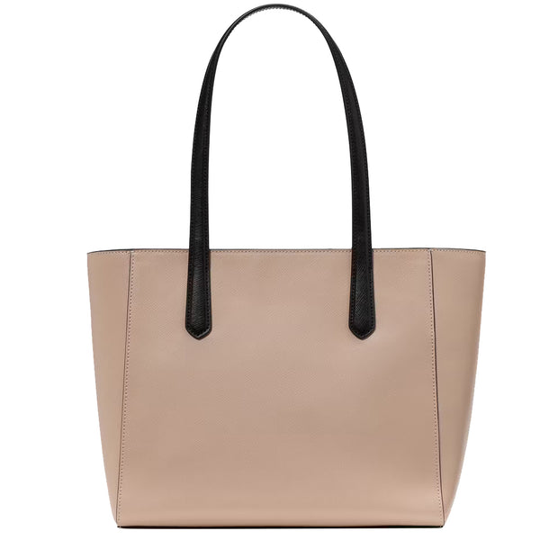 Back View of Kate Spade Staci Medium Tote Bag - Warm Beige Multi KL006