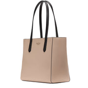 Side View of Kate Spade Staci Medium Tote Bag - Warm Beige Multi KL006