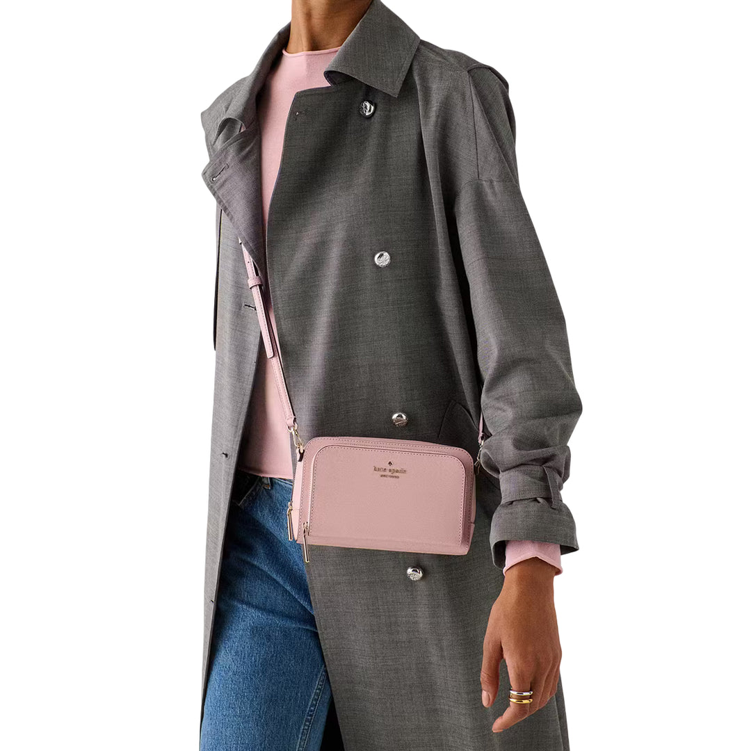 Kate Spade Staci Mini Dual Zip Around Crossbody Bag - Tutu Pink