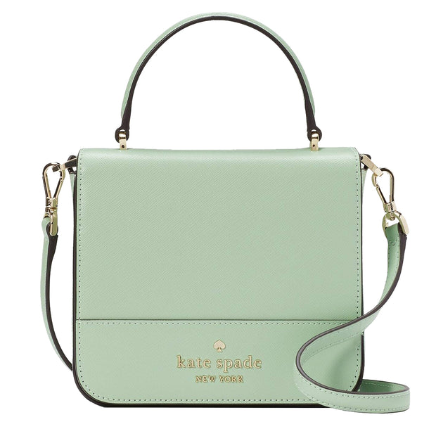 Kate Spade Staci Saffiano Leather Shoulder Bag Crossbody Light Pistachio 