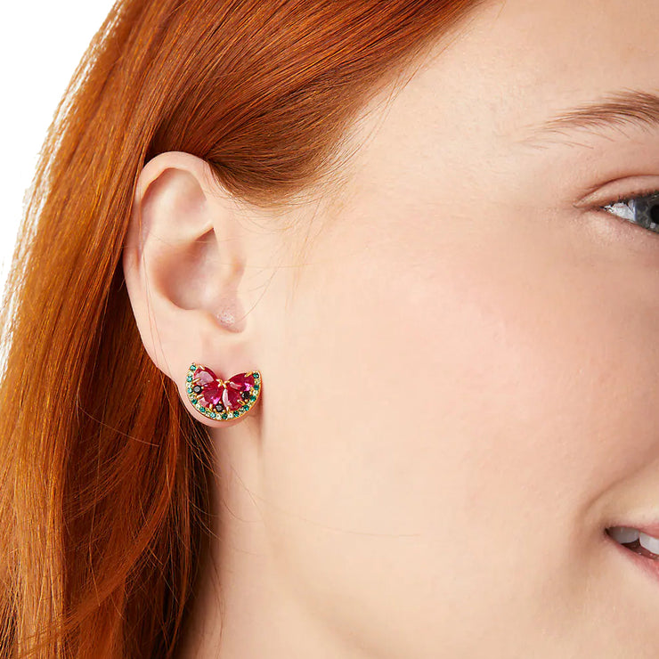 Kate Spade Watermelon Studs Earrings in Pink Multi kc751