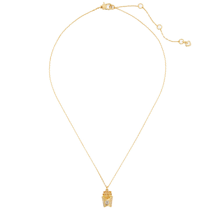 Buy Kate Spade What A Snack Mini Pendant Necklace in Clear/Gold KH540 Online in Singapore | PinkOrchard.com