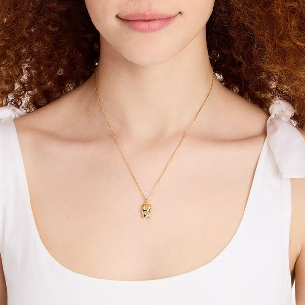 Buy Kate Spade What A Snack Mini Pendant Necklace in Clear/Gold KH540 Online in Singapore | PinkOrchard.com