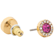 Buy Kate Spade You're A Gem Pave Halo Studs Earrings in Fuchsia KK664 Online in Singapore | PinkOrchard.com