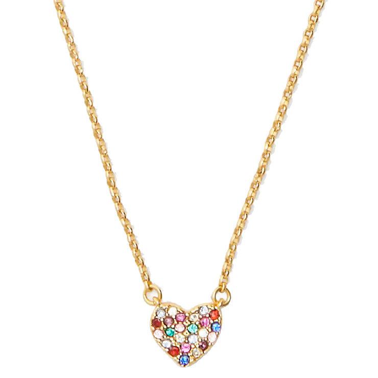 Kate Spade Yours Truly Mini Pendant Necklace in Rainbow Multi kc431