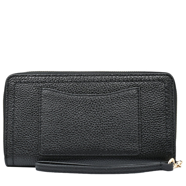 Back View of Marc Jacobs Groove Wristlet Continental Wallet - Black S130L01RE22