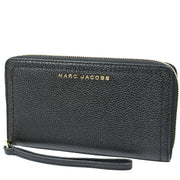 Side View of Marc Jacobs Groove Wristlet Continental Wallet - Black S130L01RE22