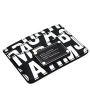 Marc Jacobs Jumbled Logo Trademarc Card Case - Black/ White 4S4SMP008S02