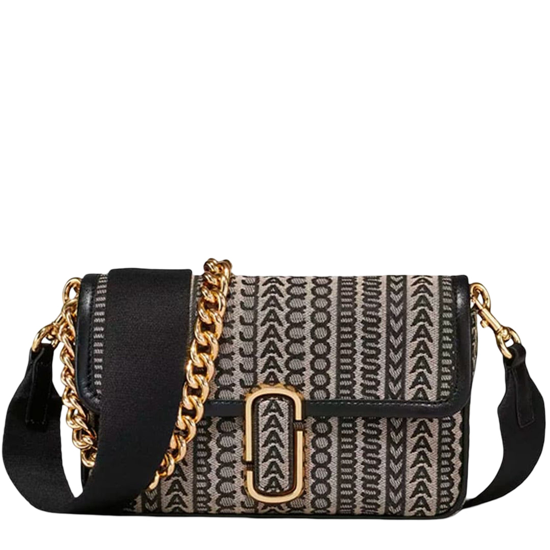Marc Jacobs Monogram Jacquard J Marc Shoulder Bag - Beige