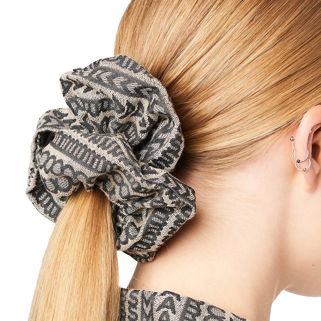 Buy Marc Jacobs Monogram Jacquard Scrunchie in Natural  display picture 3
