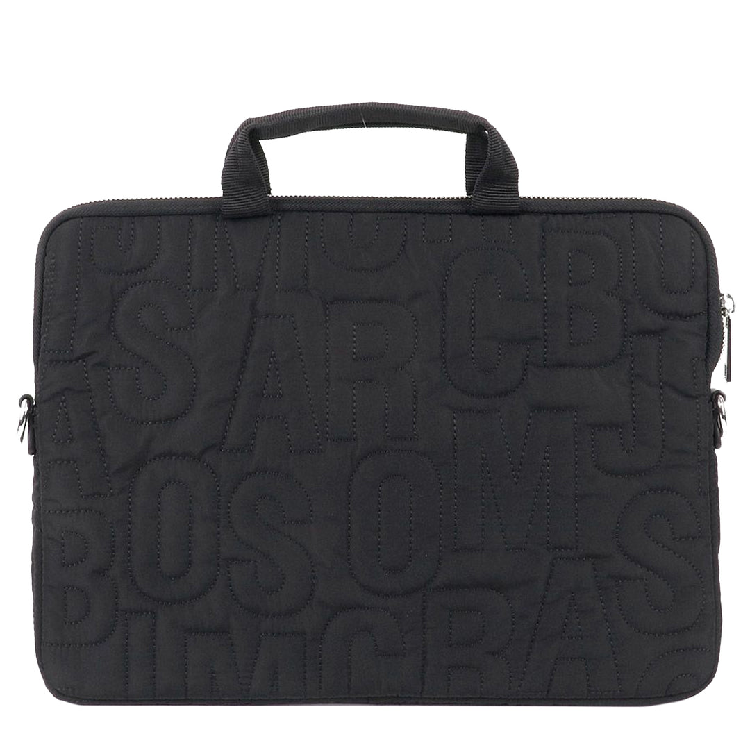 Buy Marc Jacobs Nylon Jumbled Logo Workwear Laptop Bag in Black
