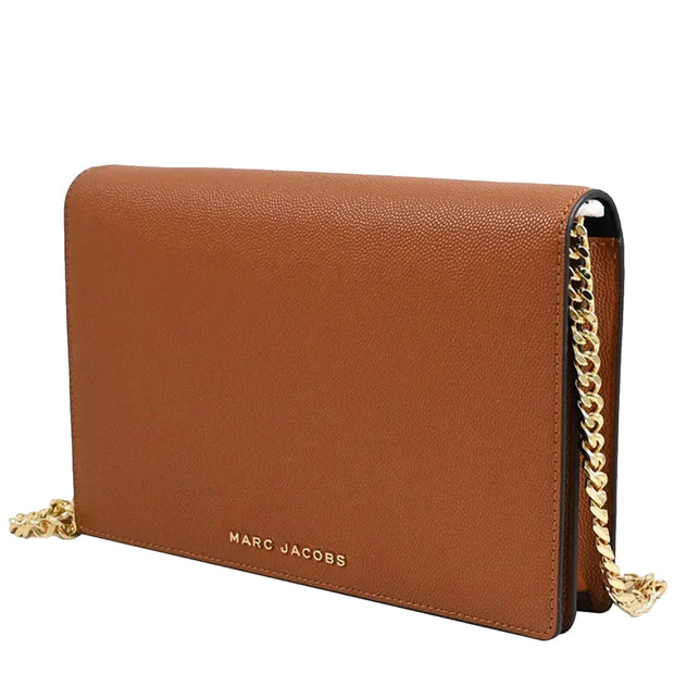 Side View of Marc Jacobs Party-On-A-Chain Crossbody/ Clutch Bag - Smoked Almond S110M06RE22